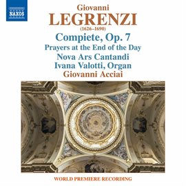 Cover image for Legrenzi: Compiete, Op. 7