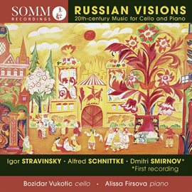 Cover image for Russian Visions: 20th-Century Music For Cello & Piano