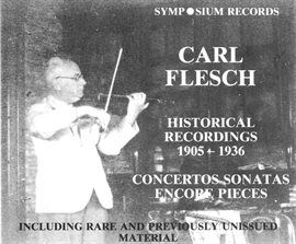 Cover image for Carl Flesch (1905-1944)