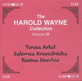 Cover image for The Harold Wayne Collection, Vol. 38
