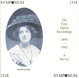 Cover image for The First Opera Recordings (1895-1902)