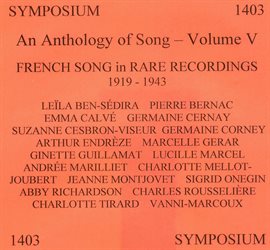 Cover image for An Anthology Of Song, Vol. 5 (1910-1943)