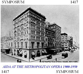 Cover image for Aida At The Metropolitan Opera (1903-1949)