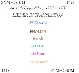 Cover image for An Anthology Of Song - Volume Vii