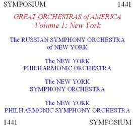 Cover image for Great Orchestras Of America, Vol. 1: New York