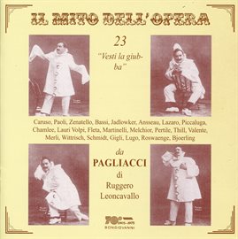 Cover image for Il Mito Dell'opera: 23 Vesti La Giuba Da Pagliacci Di Ruggero Leoncavallo (1921-1984)