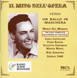 Cover image for Il Mito Dell'opera: Un Ballo In Maschera (live Recordings 1946)