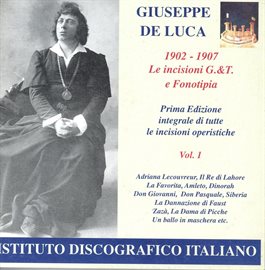Cover image for Opera Arias (baritone): Luca, Giuseppe De - Cilea, F. / Massenet, J. / Donizetti, G. / Verdi, G. ...