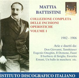Cover image for Opera Arias (tenor): Battistini, Mattia - Mozart, W.a. / Wagner, R. / Tchaikovsky, P.i. (complete...