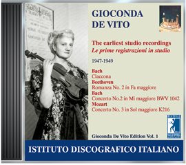 Cover image for De Vito, Gioconda: Earliest Studio Recordings (1947-1949)