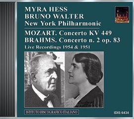 Cover image for Mozart: Piano Concerto No. 14 / Brahms: Piano Concerto No. 2 (hess, Walter) (1951, 1954)