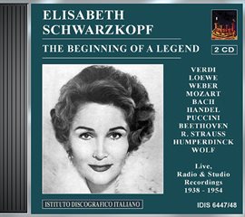 Cover image for Vocal Recital: Schwarzkopf, Elisabeth - Verdi, G. / Loewe, C. / Weber, C.m. Von / Mozart, W.a. / ...