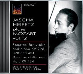 Cover image for Mozart, W.a.: Violin Sonatas Nos. 17, 26 And 32 / Duo For Violin And Viola, K. 424 (jascha Heifet...