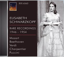 Cover image for Opera Arias (soprano): Schwarzkopf, Elisabeth - Mozart, W.a. / Beethoven, L. Van / Verdi, G. / Ch...