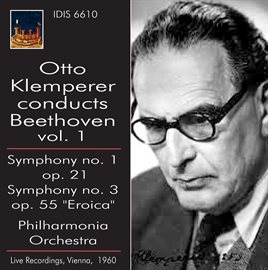 Cover image for Otto Klemperer Conducts Beethoven, Vol. 1 (1960)