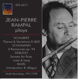 Cover image for Jean-Pierre Rampal Plays Schubert, Schumann & Debussy (studio Recordings 1951, 1955 & 1958)