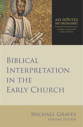 Cover image for Biblical Interpretation in the Early Church
