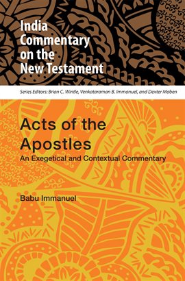 Cover image for Acts of the Apostles: An Exegetical and Contextual Commentary