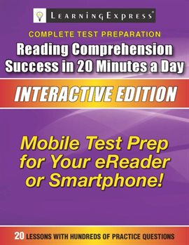 Cover image for Reading Comprehension Success in 20 Minutes a Day