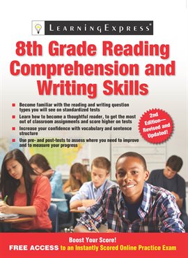 Cover image for 8th Grade Reading Comprehension and Writing Skills