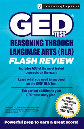 Cover image for GED Test RLA Flash Review