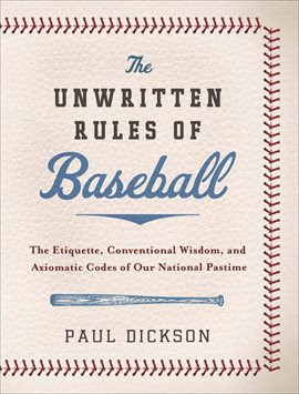 Cover image for The Unwritten Rules of Baseball