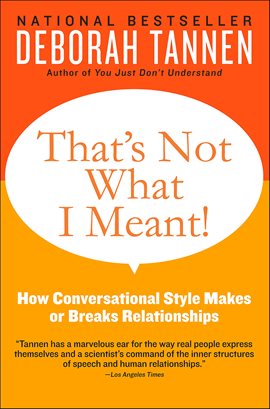 Cover image for That's Not What I Meant!
