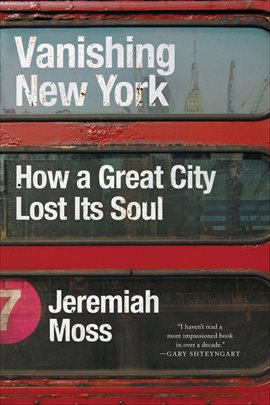 Cover image for Vanishing New York