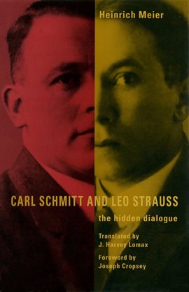 Cover image for Carl Schmitt and Leo Strauss