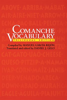 Cover image for Comanche Vocabulary