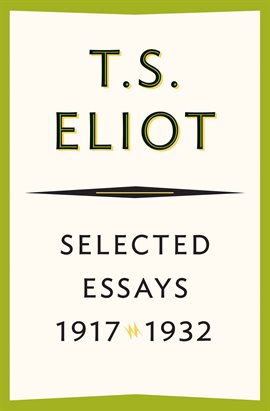 Cover image for Selected Essays, 1917–1932