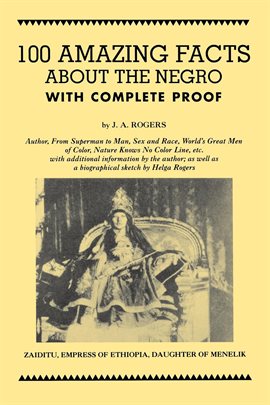 Cover image for 100 Amazing Facts About the Negro with Complete Proof