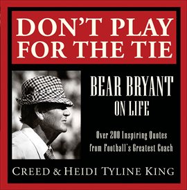 Cover image for Don't Play for the Tie