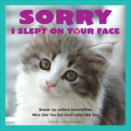 Cover image for Sorry I Slept on Your Face