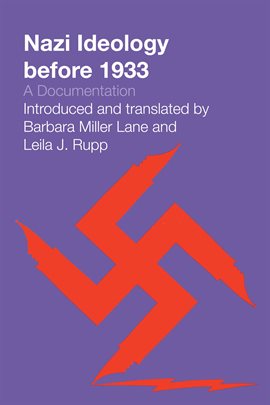 Cover image for Nazi Ideology before 1933