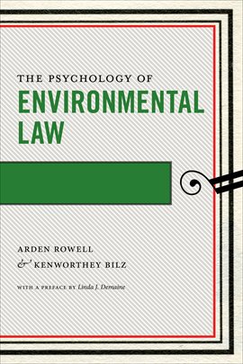 Cover image for The Psychology of Environmental Law