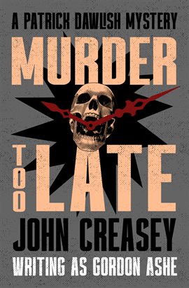 Cover image for Murder Too Late