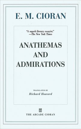 Cover image for Anathemas and Admirations