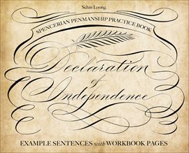 Cover image for Spencerian Penmanship Practice Book: The Declaration of Independence