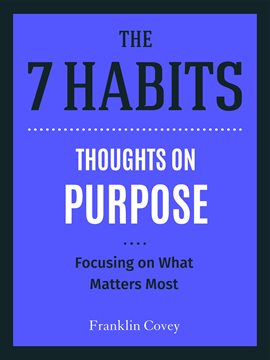Cover image for Thoughts on Purpose