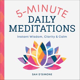 Imagen de portada para 5-Minute Daily Meditations
