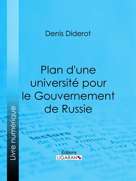 Cover image for Plan d'une université pour le Gouvernement de Russie