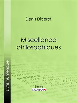 Cover image for Miscellanea philosophiques