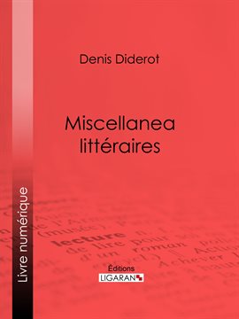 Cover image for Miscellanea littéraires