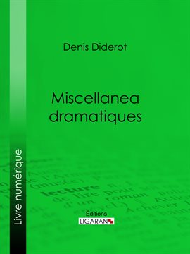 Cover image for Miscellanea dramatiques