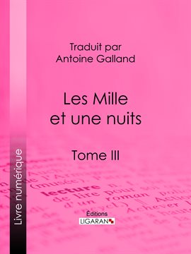 Cover image for Les Mille et une nuits