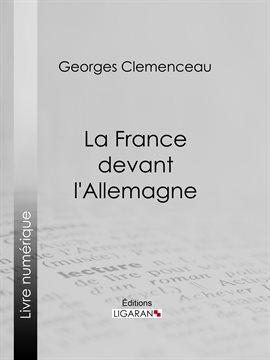 Cover image for La France devant l'Allemagne