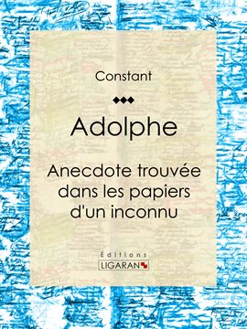 Cover image for Adolphe