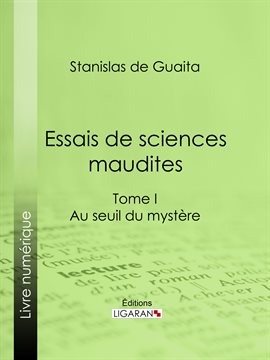 Cover image for Essais de sciences maudites