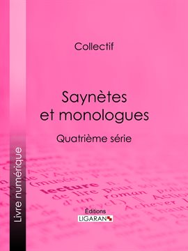 Cover image for Saynètes et monologues